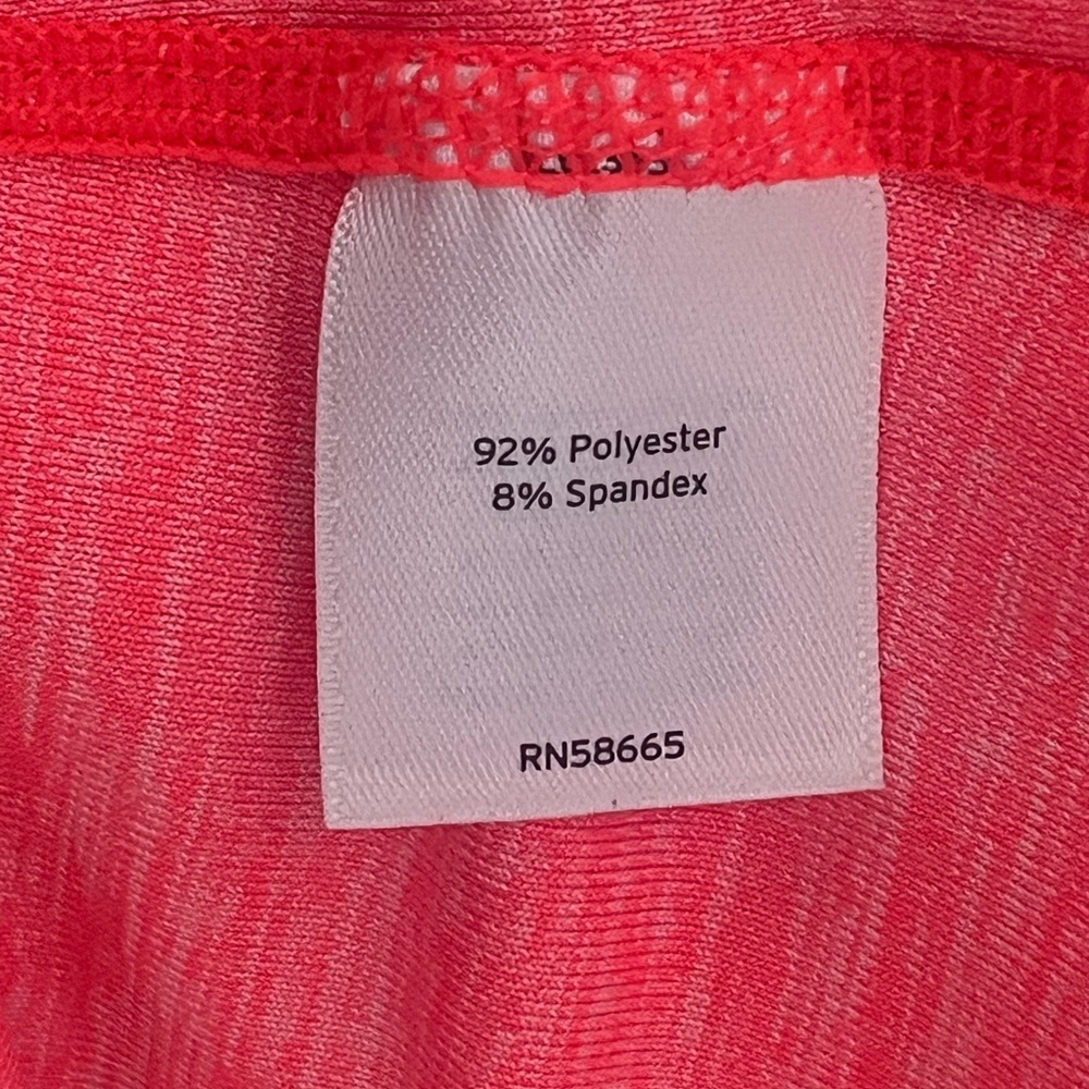 Zella Women's Size Medium Orange  1/4 Zip Long Sleeve Athletic Top - Picture 7 of 7